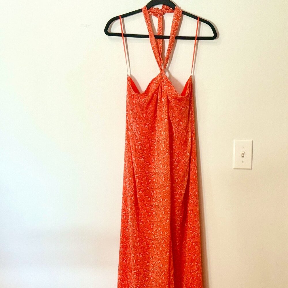 DVF Halter Maxi dress Sz S